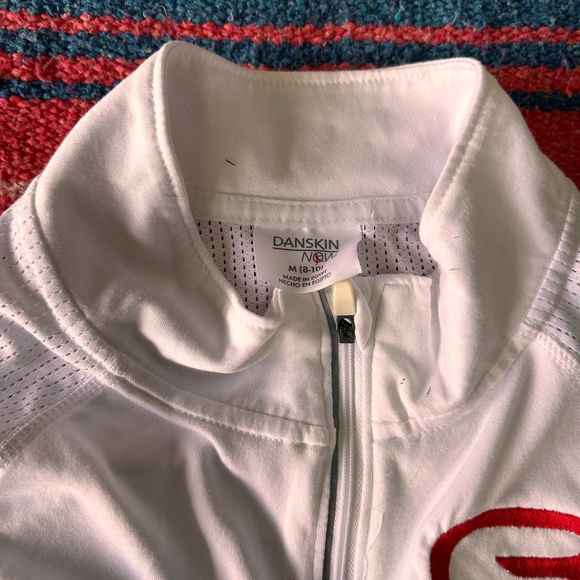 White 1/4 zip Cyclebar jacket - Picture 2 of 2